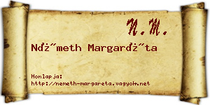 Németh Margaréta névjegykártya