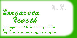 margareta nemeth business card